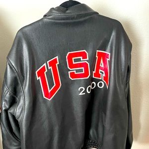 USA 2000 Olympic Pleather Jacket
